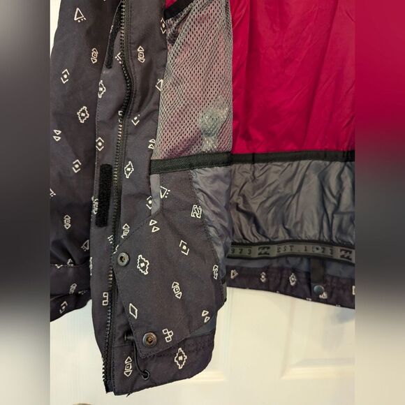 Billabong women's waterproof 10k insulated hooded Ski full zip Jacket Coat sz S - Picture 8 of 16